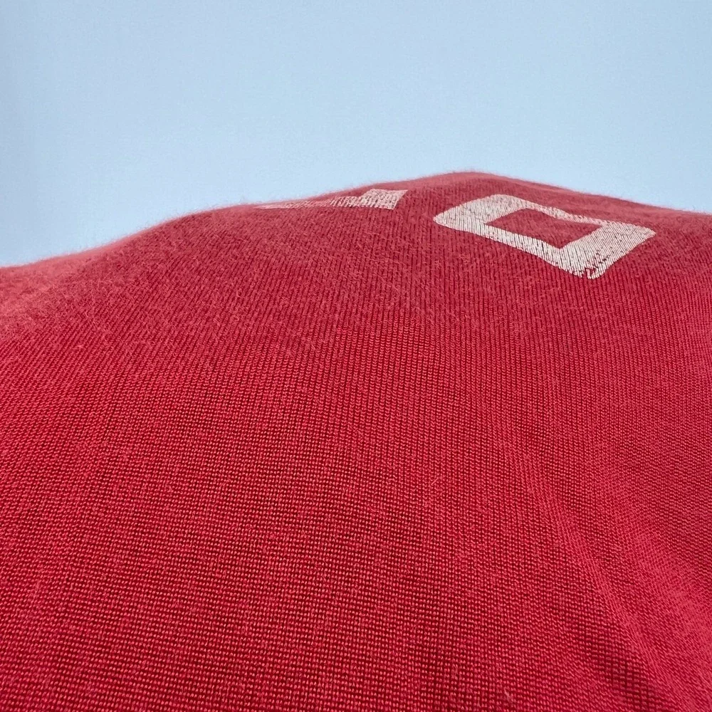 Vtg‎ Polo Ralph Lauren Shirt Mens XL 90s Y2K Red White Logo Spellout Rare Preppy